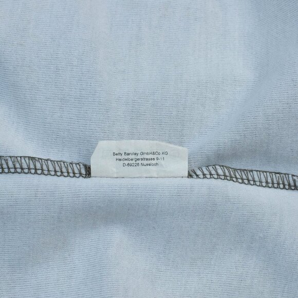 Vtg Betty Barclay Knit Midi Dress M Abstract Feather Print Sleeveless Pullover - Picture 5 of 5